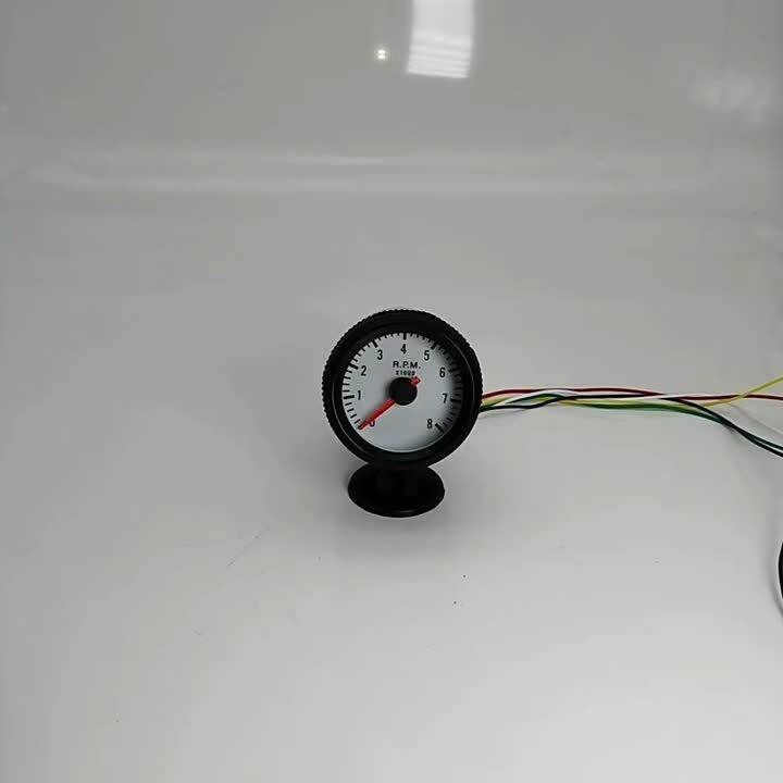 0 8000 RPM 52mm Auto Tachometer kereta Tacho tolok Meter Universal
