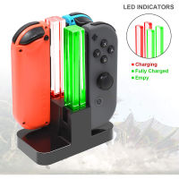 Xiao Nintend Switch 4 Controller Charger ไฟ LED แท่นชาร์จสำหรับ Nitendo Switch Nintendoswitch NS OLED อุปกรณ์เสริม