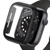 เคสสำหรับ Apple Watch กระจกกันรอยหน้าจอ7 8 45มม. 41มม. 44มม. 40มม. อุปกรณ์เสริมพิเศษสำหรับ Iwatch 4 5 Se 6