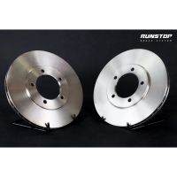 RUNSTOP รันสตอป brake disc จานเบรคหน้า แบบเรียบ ขนาดเดิม 252 TOYOTA รุ่น LN 40 HERO ราคาต่อคู่ เบรก