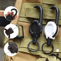 ❅ Outdoor Automatic Retractable Wire Rope Luya Anti-theft Tactical Keychain Telescopic Keychain Retractable Hook Tool