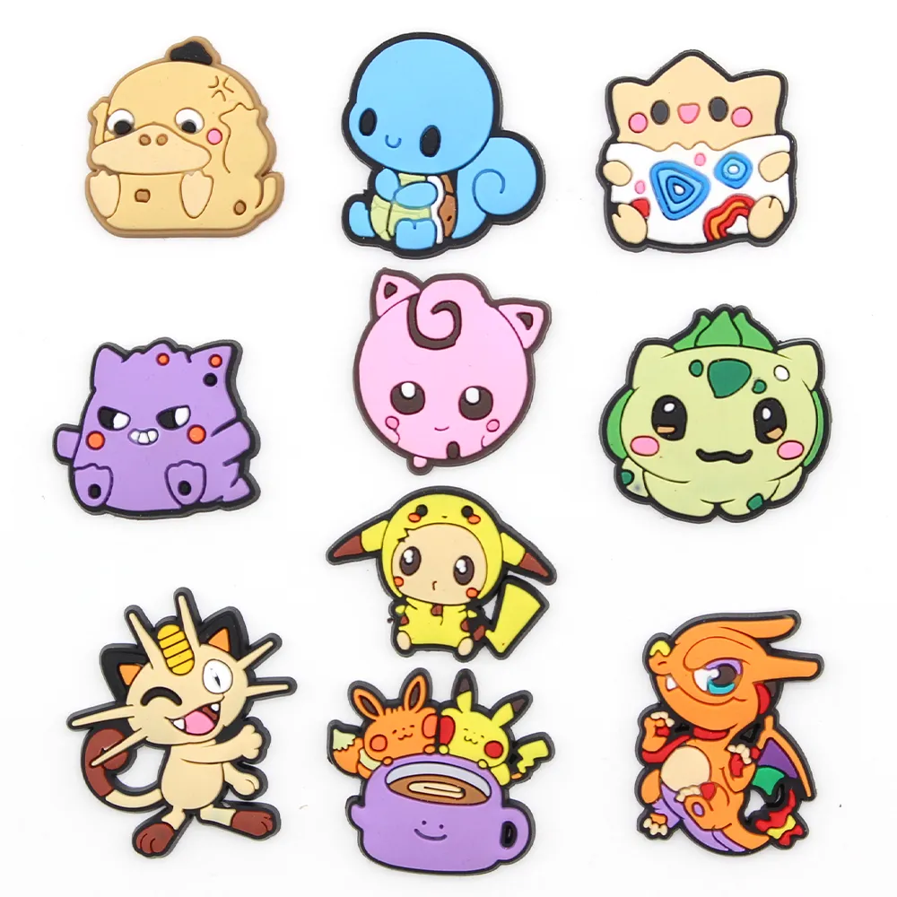 GẮN DÉP Crocs 1 Chiếc Charm Giày Jibbitz PVC Dòng Pokemon Hoạt ...