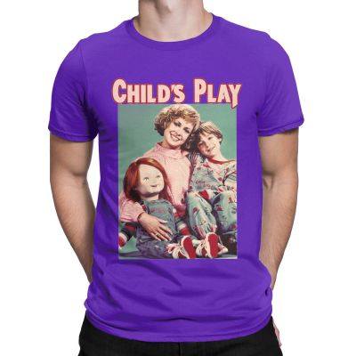 Child’s Play Chucky Men T Shirts Doll Murder Bloody Vintage Tee Shirt Short Sleeve Crew Neck T-Shirts Pure Cotton Unique Tops