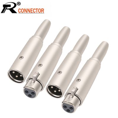 1Pc/lot 3 Pin XLR Conversion Plug 6.5mm Copper Core Mic Cord Adapter Male Plug to 1/4 Inch Mono Female Jack Audio Cable