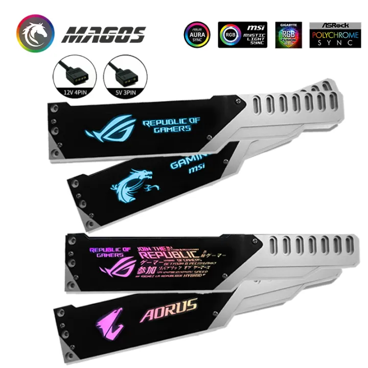 Video Card Support ARGB, Graphics Cards Holder RGB, GPU Bracket
