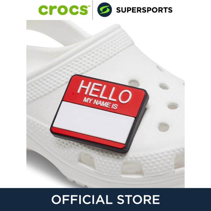 CROCS Jibbitz Hello My Name Is ตัวติดรองเท้า Lazada.co.th