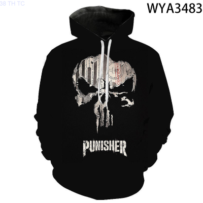 New New Casual Hoodies Cool Punisher Fashion Men Women Children 3D Printed Sweatshirts Streetwear Boy Girl Kids Pullover Topstrend