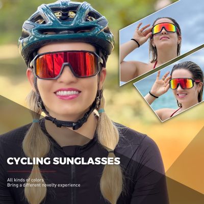 แว่นกันแดดเปลี่ยนสีได้ขี่จักรยานสำหรับผู้ชายผู้หญิงจักรยาน MTB แว่นตาตกปลาขี่แว่นตาจักรยานกีฬากลางแจ้ง