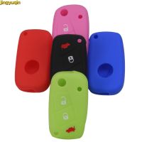 WSjb 3 buttons Luminous OPT Silicone Car Key Case Cover for FIAT /Panda /Stilo /Punto /Doblo /Grande /Bravo 500 Ducato /Minibus