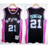 Jersey BASKET NBA CLASSIC HWC SPURS 21 DUNCAN Black Mithchell &amp;NESS Cxpm