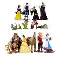 3-15cm Sleeping Beauty and the Beast Snow White and the Seven Dwarfs Princess Queen witch princess Action Figure model Toys