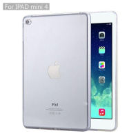 CASE PHONE Soft Case เคสไอแพดมินิ 4 TPU นิ่ม - Transparent Soft TPU Back Case Cover for iPad Mini 4 (สีขาวใส) (0484)