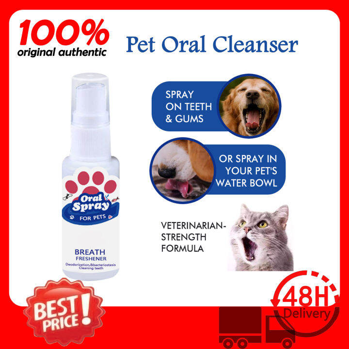 30ml Pet Oral Cleanser Pet Breath Freshener Mouth Oral Spray Fresh