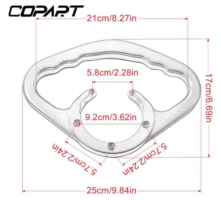 1-3สำหรับคาวาซากิ-z750-zr800-z800-z1000-z1000sx-sx-zr1000f-z-750-800-1000-ninja-1000ที่จับที่เท้าแขนถังก๊าซเชื้อเพลิง