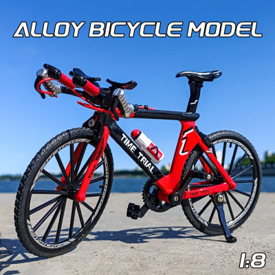 【RUM】1:8 Scale Alloy Bicycle Model diecast Bicycle Toys for Boys baby toys birthday gift car toys kids toys car model car Boys toys model collection