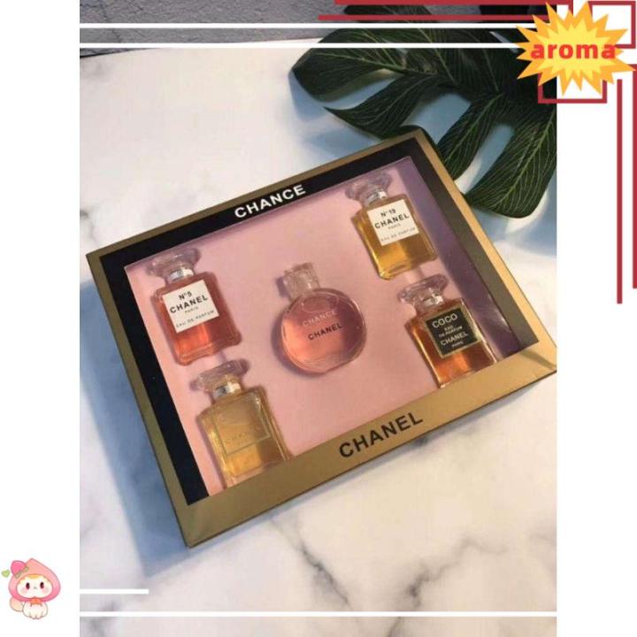 fragrance ❆Chanel 5 in 1 Set Mini Perfume Mini For Her Minyak