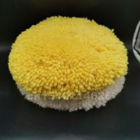 3 /4/5 /6 /7 /8 White Wool Polishing Pad Single-face Waxing Wool Disk Adhesive Polishing Wheel Buffing Pad