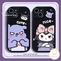 เคสโทรศัพท์มือถือ Tpu แบบนิ่ม ลายการ์ตูน Kuromi กันกระแทก สําหรับ IPhone 13 12 14 7 6 8 6s 7Plus 8Plus XR X XS 2020