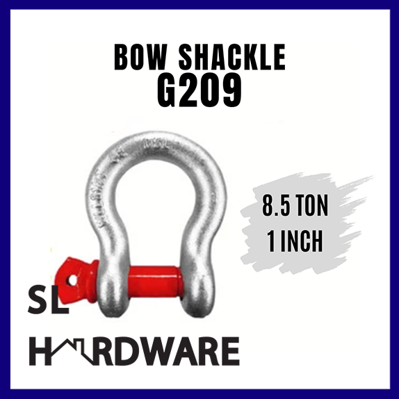 Bow Shackle G209 8 Ton Ring Omega Bow Shackle 8 Ton Omega 1 Inch ...