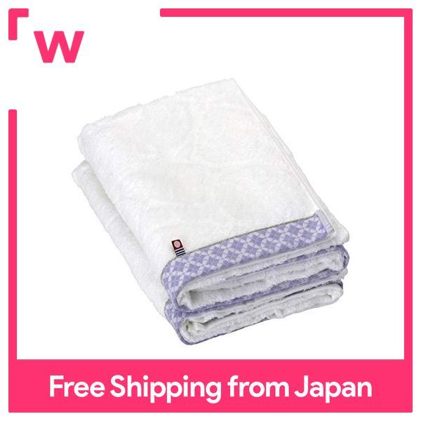 Imabari Towel Bath Towel 100% Cotton Small Pattern 60cm x 120cm Sheets  Set All 14 Types Purple [Imabari Bath Towel Quick Dry Instant Water  Absorption Cotton Bath Towel Imabari Towel Set