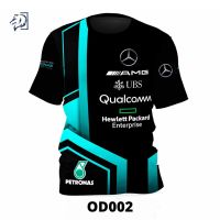 （Contact customer service to customize for you）Mercedes Amg Team Sublimation Tshirt / Baju Microfiber Jersi / Jersey Sublimation / Tshirt Jersey（Childrens Adult Sizes）