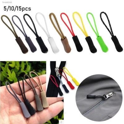 ✉►ↂ 5/10/15pcs Zipper Pull Puller End Fit Rope Tag Fixer Zip Cord Tab Replacement Clip Broken Buckle Travel Bag Suitcase Tent