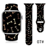 lumude Silicone Strap For Apple Watch Band 38MM 42MM 45MM 44MM 41MM 40MM 49MM SE 8 7 6 5 Strap Women Wristband Halloween Gift Silicone