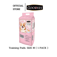 Goodies PetPad แผ่นรองฉี่สุนัข ฝึกการขับถ่าย มีแผ่นกาวติดพื้นกันเคลื่อนที่ ไซต์ M : 45 x 60 cm. 50 ชิ้น/ถุง ( 1 แพ็ค )