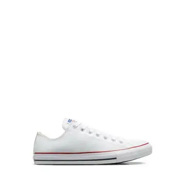 White and rose gold clearance leather converse