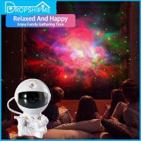 ◊ Dropshipme Astronaut Galaxy Projector Sunset Lamp LED Night Light Starry Sky Astronaut Porjectors Lamp Bedroom Decor Kids Gift