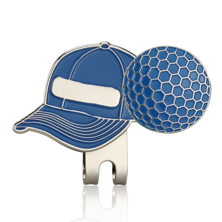 1-pcs-hat-design-golf-marker-w-golf-hat-clips-4-colors-mark-golf-ball-position-for-golf-putter-drop-ship-towels