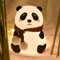 ♝✻ LED Night Light Cute Panda Dog Lamp Touch Sensor Control Children Kids Baby Lamps Bedroom Table Room Veilleuse Bedside Decor