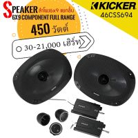 Kicker 46CSS694 เครื่องเสียงรถยนต์-ดอกลำโพง-ลำโพงรถยนต์-ลําโพง-สปีกเกอร์-ลำโพงแกนร่วม-6x9-นิ้ว-ลำโพง6x9 เฟสปลั๊ก 2 ทาง