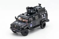 PreSale GCD 1:64 Super Duty F-550 Chassis Cab APC armored Vehicle Smilodon China Police Die-Cast Car Model Collection Miniature