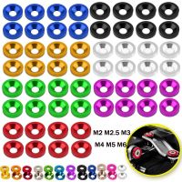 10pcs aluminum washer M2 / M2.5 / M3 / M4 / M5 / M6 colourful Anodized Countersunk Head Bolt Washers Gasket