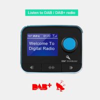 Greatlizard DAB+ Radio Receiver FM Transmitter Car Bluetooth 4.2 Player With LCD Display