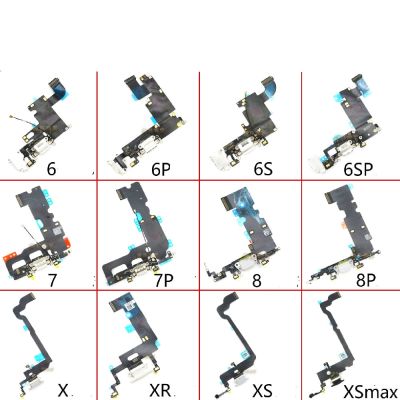 5ชิ้น/ล็อตไมค์ Usb ขั้วต่อแท่นชาร์จช่องเสียบชาร์จสายเคเบิ้ลยืดหยุ่นสำหรับ Iphone 6G 6S 7 8 Plus Xs สูงสุด X Xr แท่นชาร์จ5c Flex