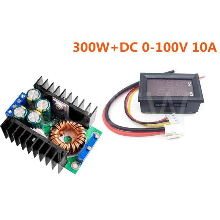 worth-buy-dc-9a-300วัตต์150วัตต์เพิ่มแปลง-s-tep-down-บั๊กแปลงโมดูลพลังงาน-dc-0-100โวลต์10a-ดิจิตอลโวลต์มิเตอร์แอมมิเตอร์จอแสดงผลแบบ-dual