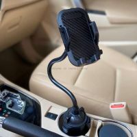 Universal Car Cup Mount Mobile Phone Holder Stand Cradle for Phone 5/6/7/8 Pus XR XS 3.5-7 Cellphone Smartphones