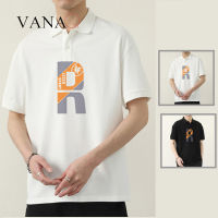 เสื้อยืดแขนครึ่งเสื้อโปโลผู้ชาย VANAQ ปกตั้งของบุรุษ