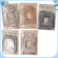 SIXUL 150PCS กระดาษคราฟท์ สติกเกอร์ติดผนัง หลากสี สติ๊กเกอร์วินเทจ อุปกรณ์ทำสมุดภาพ สติ๊กเกอร์ลายลูกไม้ ดีไอวาย