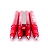 โปรดีล คุ้มค่า Art ปากกาหัวเข็ม อาร์ท 0.2 มม. ชุด 4 ด้าม (สีแดง) หัวแข็งแรง คมชัด ของพร้อมส่ง ปากกา เมจิก ปากกา ไฮ ไล ท์ ปากกาหมึกซึม ปากกา ไวท์ บอร์ด