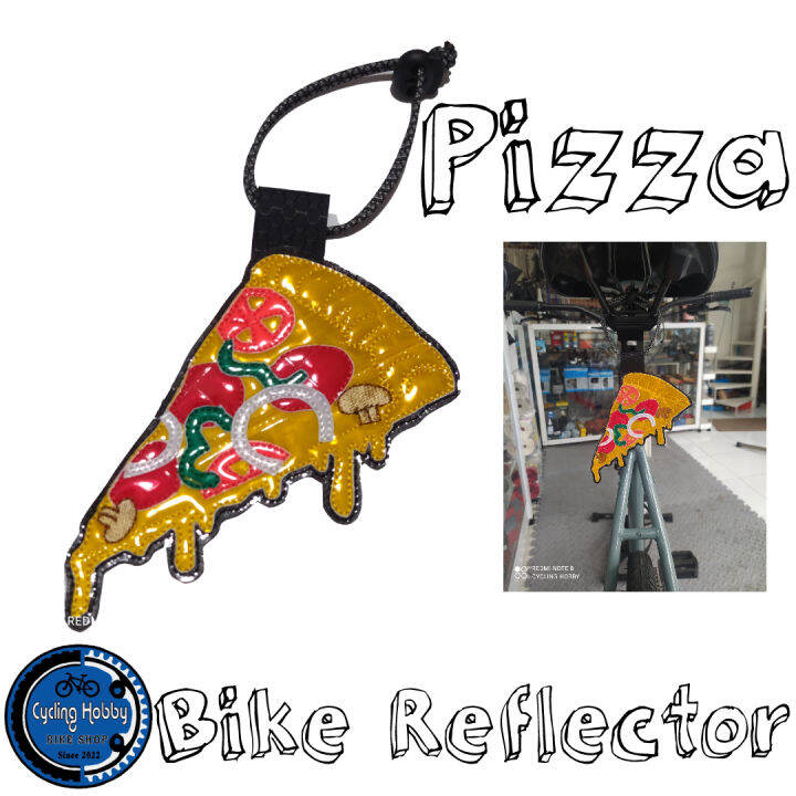 Pizza sales bike reflector