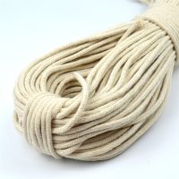 10Meters 1.5mm 2mm 2.5mm 3mm 3.5mm 4mm Cotton Rope Raw-White Macrame Cord Braided DIY Handmade Decoration Drawstring Supplies 【hot】niloli