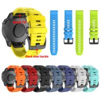 ❈☸ Fenix6x Pro Quick Release pasek silikonowy Strap for Garmin Fenix 6X 5X plus 26mm Band 22mm Fenix 6 Pro 5 Watch Easyfit Watchbands