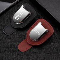 car sunglasses holder inside the car glasses case car card holder glasses clip For fiat 500 accessories storage eyeglasses box