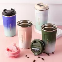 ✗ Travel Smart Thermos Bottle Coffee LED Thermal Mug Insulated Double Wall Tumbler Cups Wholesale Water Cup Caixa Termica Garrafa