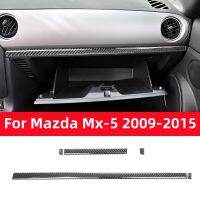 For Mazda MX-5 MX5 Miata NC 2009-2015 Co-Pilot Dashboard Trim Strips Cover Sticker Car Accessories Carbon Fiber Interior