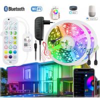 12v Led Strip Lights Neon Luces Led Infrared Bluetooth Smart Wifi Controller 30M 20M Led Lights For Room Interior Decoration LED Strip Lighting