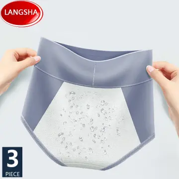 3pcs/Set Leak Proof Menstrual Panties Women Period Underwear Sexy Pants  Physiological Underwear Plus Size Waterproof Briefs